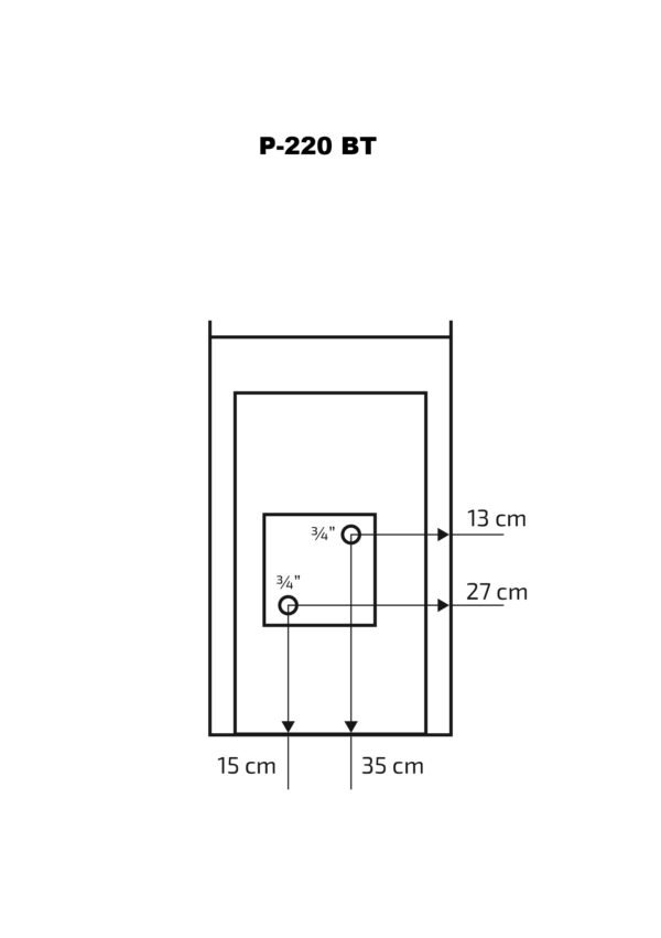 Pirts krāsns Skamet P-220GL (16-25 m³) - Image 7