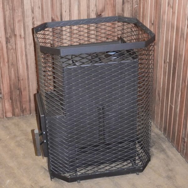 Pirts krāsns Skamet S-120-GL ar kvadrātveida režģa korpusu (16-25m³) - Image 5