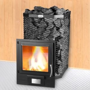 Pirts krāsns Skamet ST-216-GL (8-18 m³ ar kamīna izmēra durtiņām)