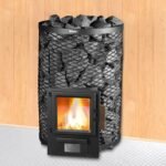 Pirts krāsns Skamet SY-120-GL ar apaļu režģa korpusu (16-25 m³)