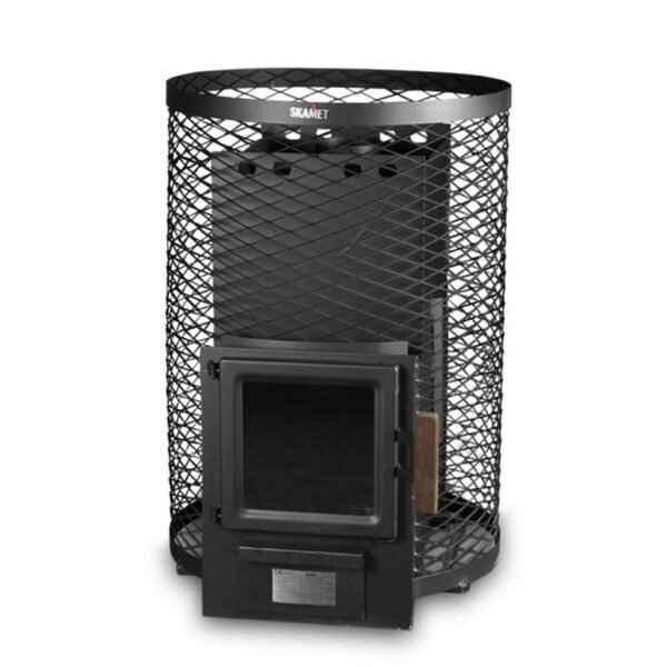 Pirts krāsns Skamet SY-120-GL ar apaļu režģa korpusu (16-25 m³) - Image 3