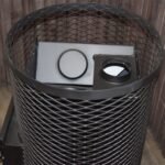 Pirts krāsns Skamet SY-120-GL ar apaļu režģa korpusu (16-25 m³) - Image 5