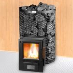 Pirts krāsns Skamet SSY-210GL ar apaļu režģa korpusu (5-12 m³)