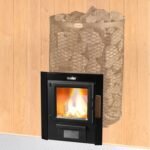 Pirts krāsns Skamet SY-220-GL ar apaļu režģa korpusu (16-25 m³) - Image 4