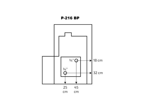Pirts krāsns Skamet P-216GL (8-18 m³) - Image 4