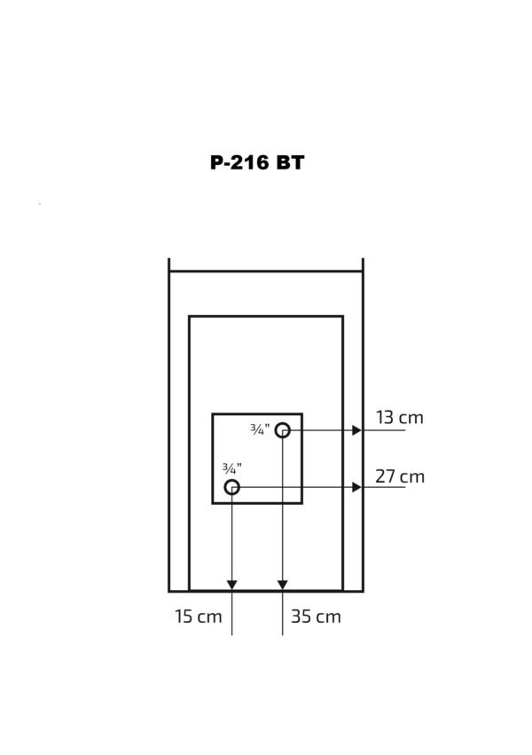 Pirts krāsns Skamet P-216GL (8-18 m³) - Image 5