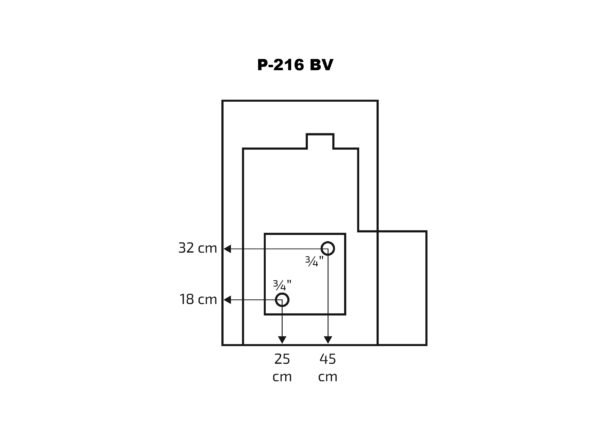 Pirts krāsns Skamet P-216GL (8-18 m³) - Image 3