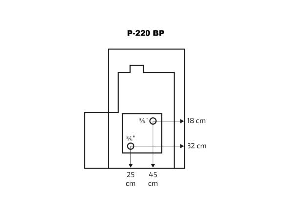 Pirts krāsns Skamet P-220GL (16-25 m³) - Image 6