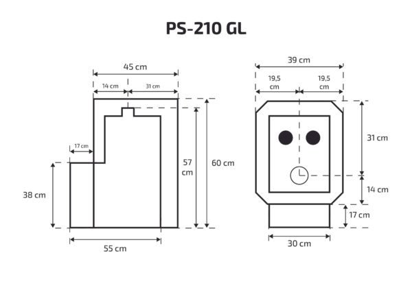 Pirts krāsns PS-210GL (5–12m³) - Image 2