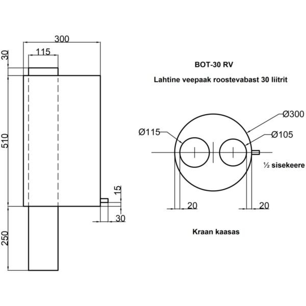 Nerūsējošā tērauda tvertne uz dūmvada - Image 6