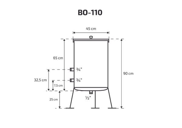 Ūdens tvertne  Skamet 110 l - Image 2