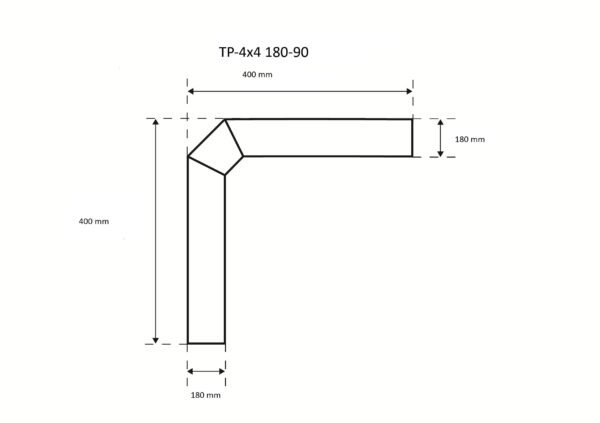 Dūmvadu līkums /Elkonis 90° - Image 6